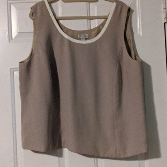 Tahari Arthur S Levine 22W sleeveless tank shell under garment beautiful holiday - Picture 2 of 8